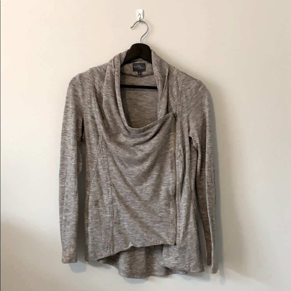 Draper full zip front sweater
